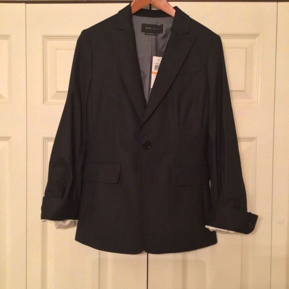 NWT BCBGMaxAzria Black Wool Blazer - Picture 2 of 13